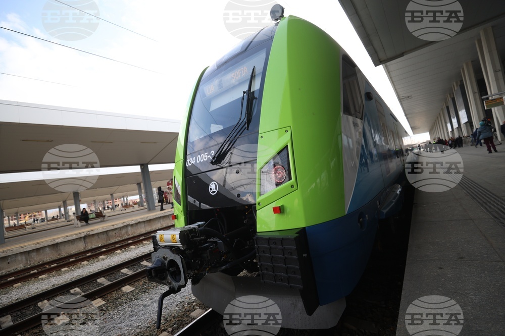 Перший новий поїзд Škoda для Болгарії представлено на Центральному залізничному вокзалі Софії