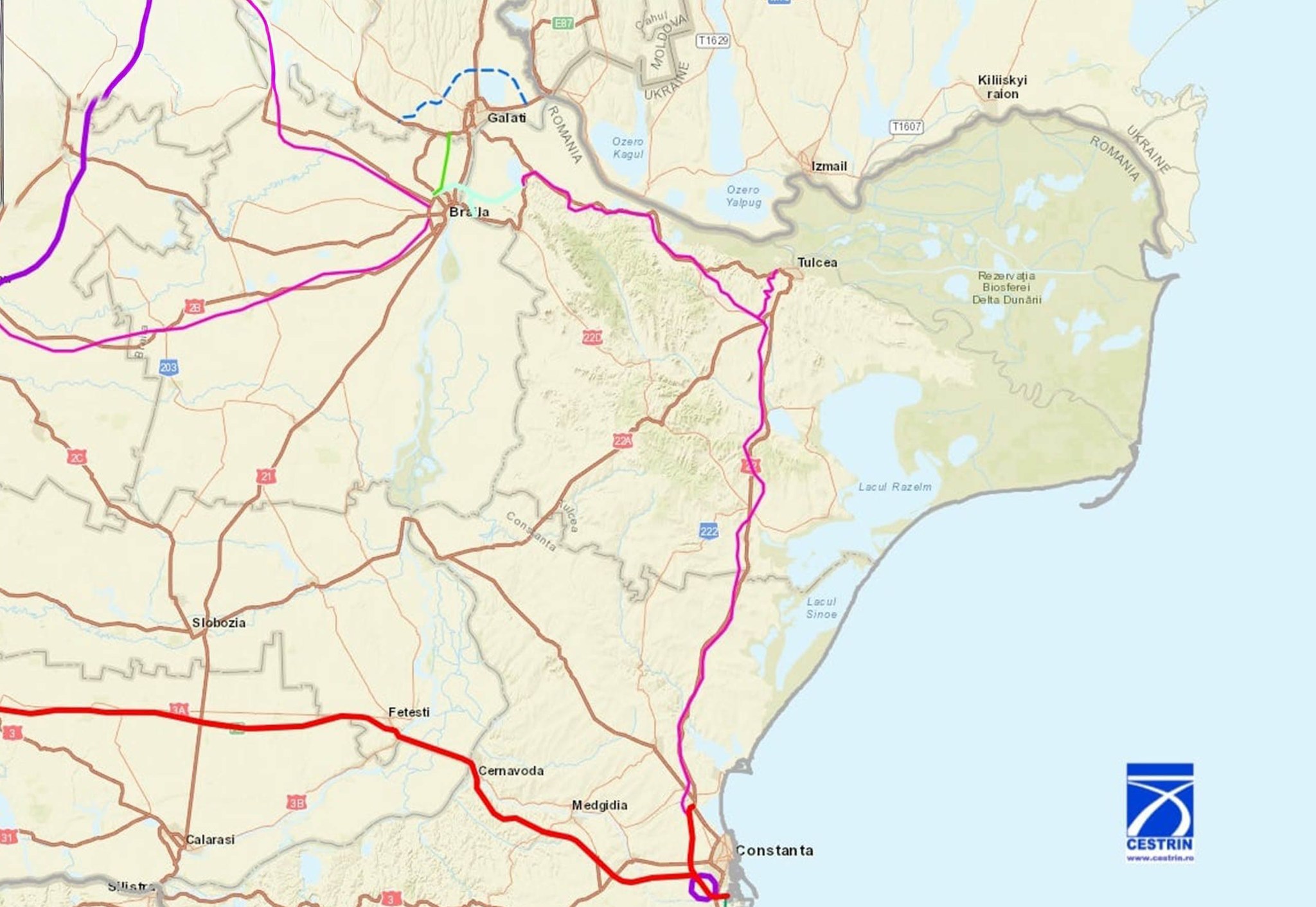 Варіант маршруту №3 для швидкісної дороги Констанца – Тулча затверджено, контракт продовжено до 2026 року